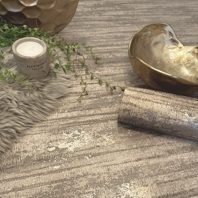 Tapete Mokka Betonoptik Braun Gold Metallic Glatte Oberfläche Wohnzimmer Schlafzimmer