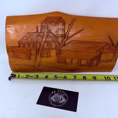 Hand Carved Wood Makers Mark Kentucky Bourbon Whiskey Distillery Scene