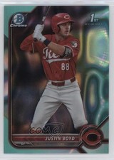 2022 Bowman Draft Chrome Aqua Lava Refractor 36/199 Justin Boyd #BDC-13 09w2
