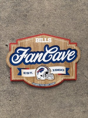 Official Buffalo Bills 3D Fan Cave Sign - Perfect Decor for Sports Enthusiasts