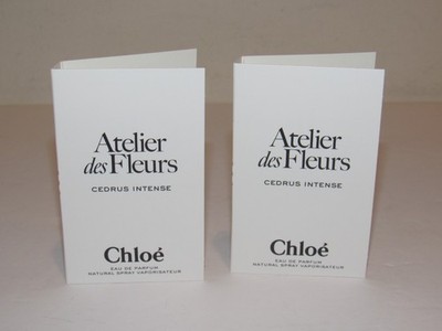 2 Chloe Atelier  de Fleurs Cedrus Intense Eau de Parfum 0.08 Oz TOTAL Perfume