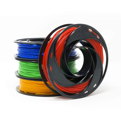 ABS Filament for 3D Printers 1.75Mm 200G, 4 Color Pack - Blue, Green, Orange, Re