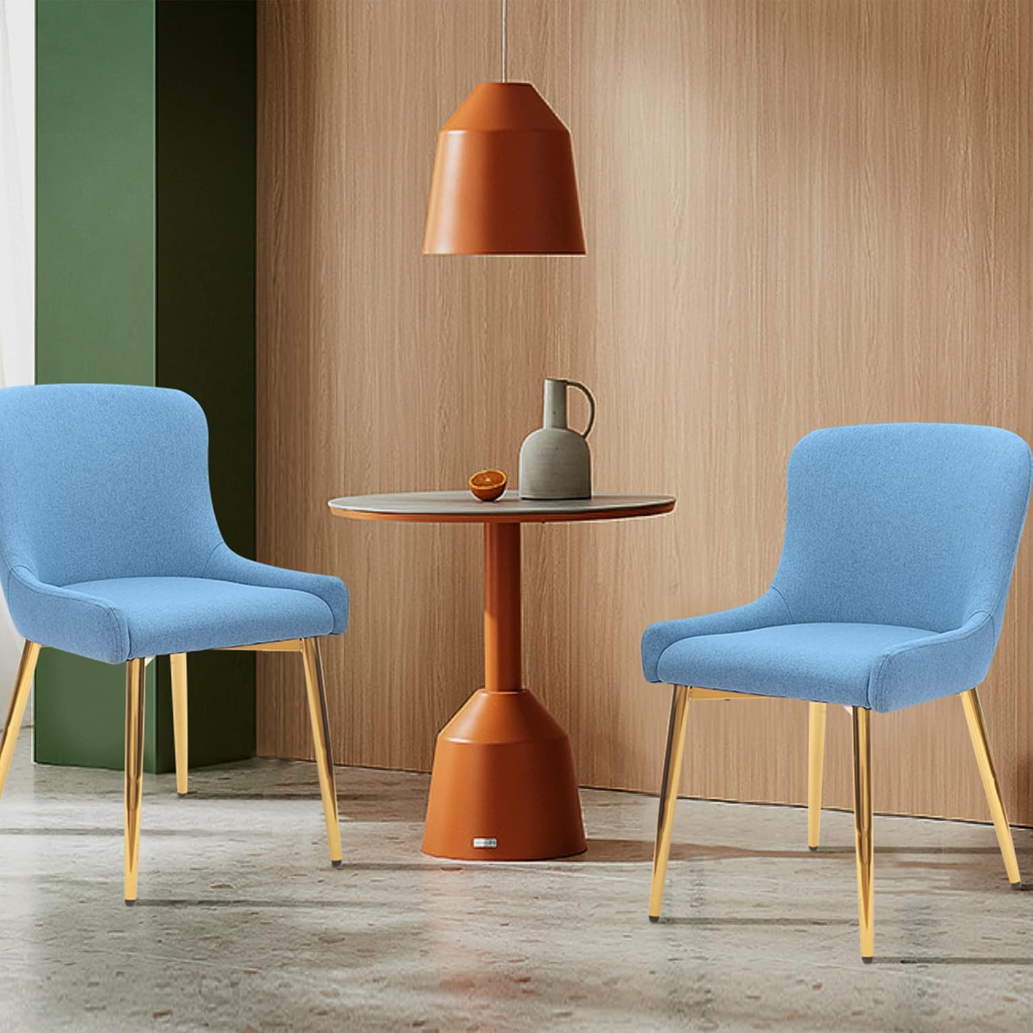 Mid Century Modern Leisure Upholstered Metal Legs for Kitchen Living Room Dining