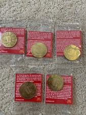 Lot de 5 pièces en or McDonald's MacCoin 50e anniversaire - 2018 originales