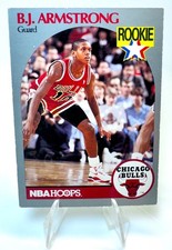 1990-91 NBA Hoops B.J. Armstrong #60 (RC) Rookie 💎40% OFF 8+💎 Chicago Bulls