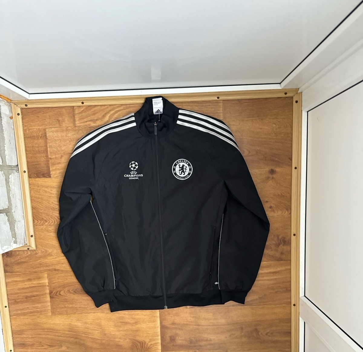 Chelsea 2013 2014 Champions League Adidas Rare Jacket Track Top Black Football S