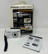 Polaroid iS824 White Digital Camera - 16MP, 8x Optical Zoom, 1080p HD - Compact