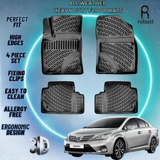Custom Car Floor Mats Fits Toyota Avensis 2012-2015 Rubber All Weather 3d Liners