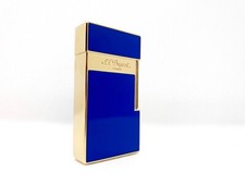LIGHTER S.T. DUPONT BIGGY BLUE AND GOLD LACQUERED