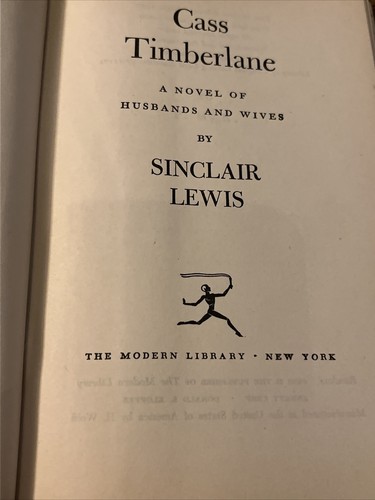 CASS TIMBERLANE by Sinclair Lewis Modern Library Vintage Hardcover DJ 1945 - Picture 7 of 10