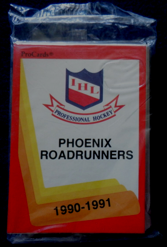 Phoenix Roadrunners AHL ProCards team set 1990 91, Hayward, Unger, Backstrom