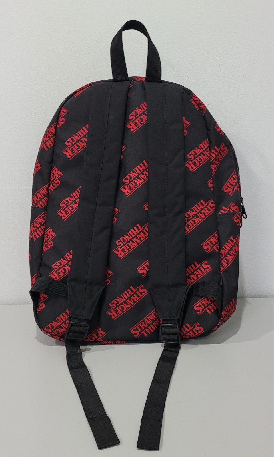 Stranger Things Loungefly Backpack LOGO Print Red… - image 8