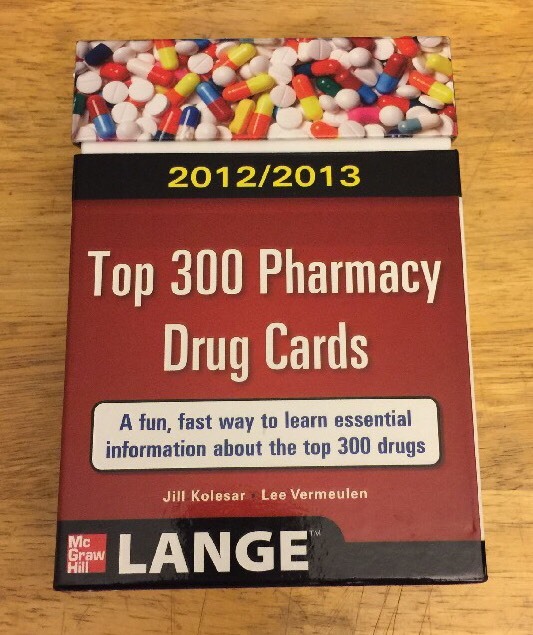 LANGE FlashCards Ser. Top 300 Pharmacy Drug Cards 20122013 by Lee