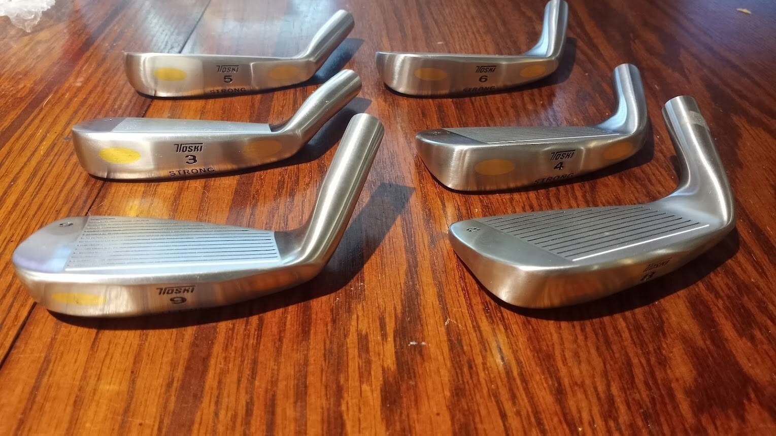 SIX new toshi Iron Golf Heads only Tough Shot #3,4,5,6,8,9 (49A)