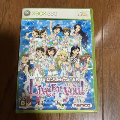 Idol Master Live for You Microsoft Xbox 360 Bandai Namco Rhythm Action w/Case 40