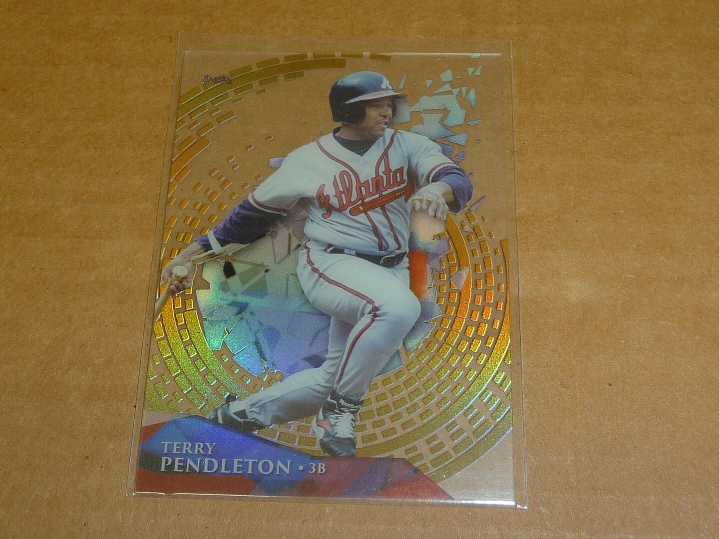 2014 Topps High Tek TERRY PENDLETON GOLD PARALLEL BRAVES /99 J1932