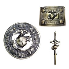 Men's Scottish US Marian Antique Kilt Pin, Brooch, Buckle