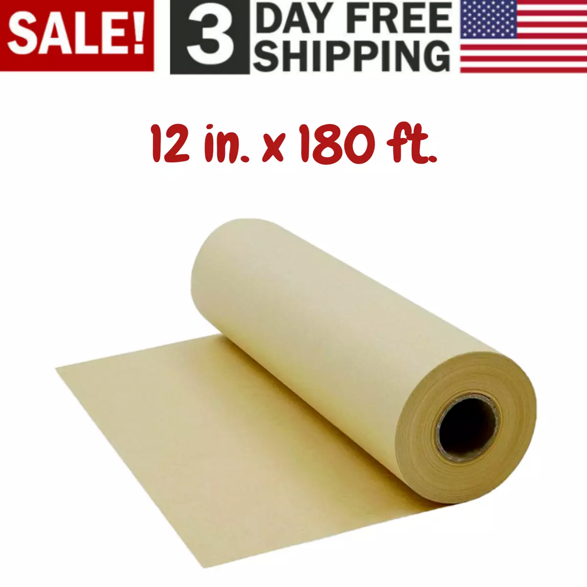 Brown Kraft Paper Roll For Crafts Gift Wrapping Packing Postal