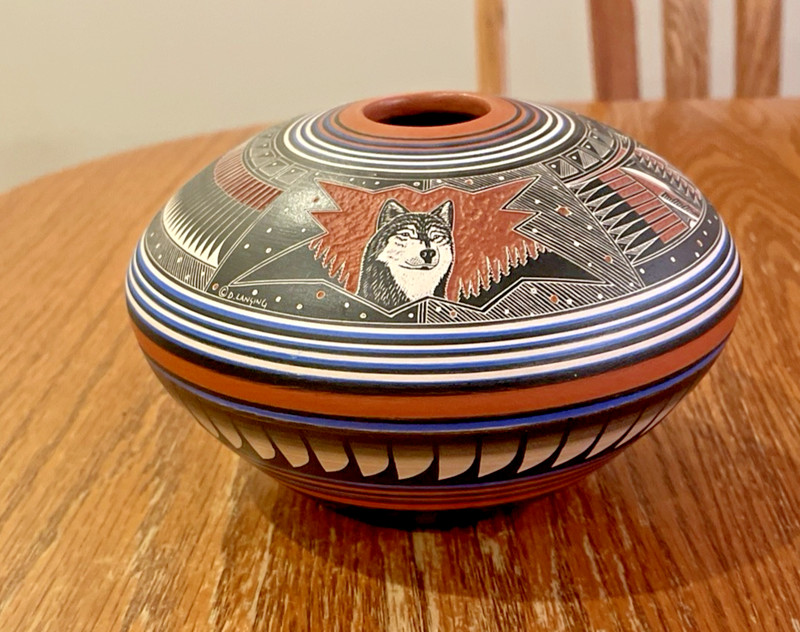 Vintage Navajo Seed Pot Signed Doreen Lansing