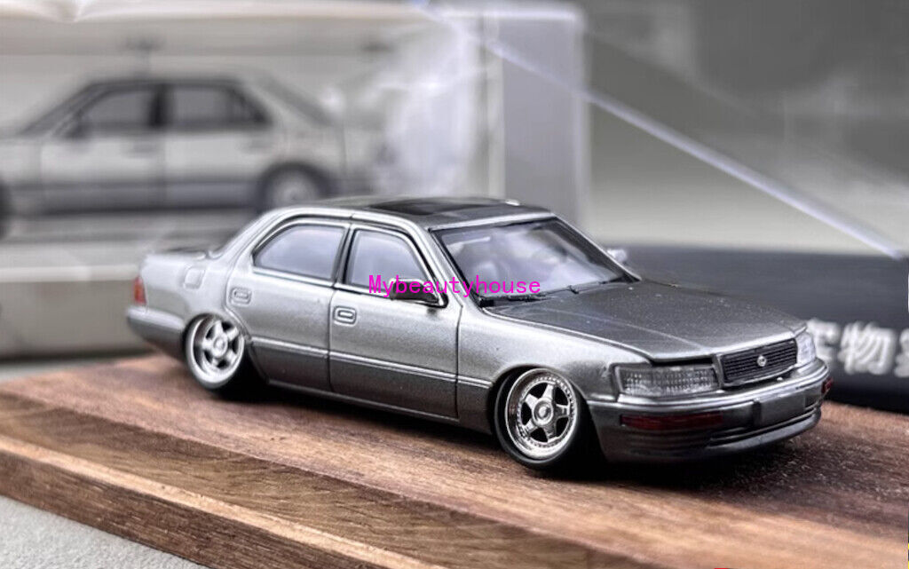 FW 1:64 Gray VIP LS400 XF10 UCF10 Sedan Sports Model Diecast Metal Car