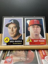 🛑👀 Topps Living Set Cards #341-342 GREG MADDUX & MATT THAISS 🔥