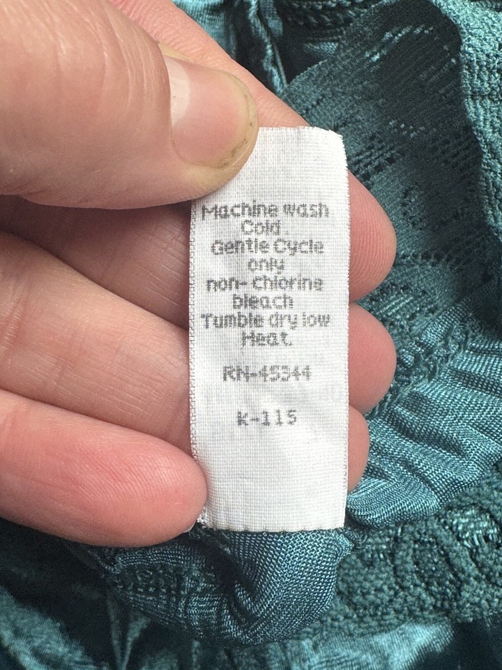 vtg green High cut nylon satin silky panties lace trim sz 7 eBay