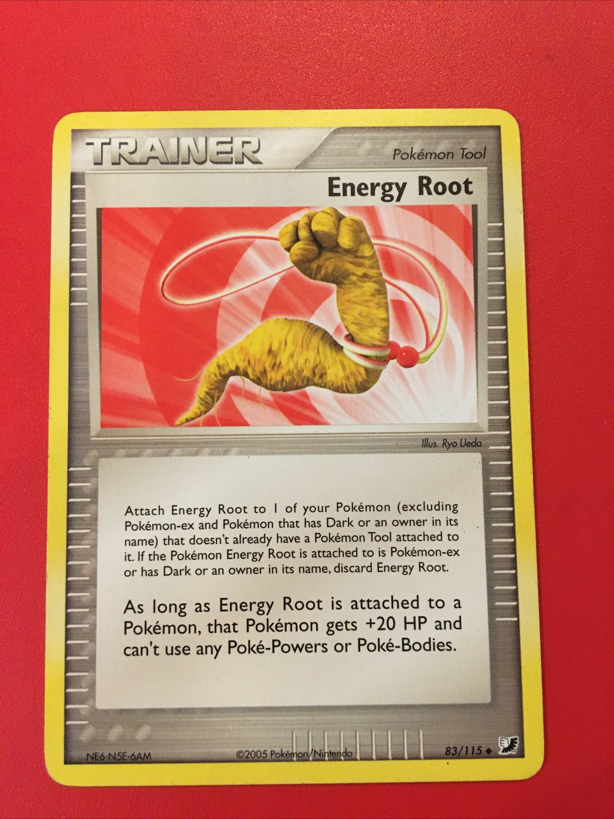 Energy Root Trainer 83/115 UNSEEN FORCES 2005 Pokemon Card 2005 NM NEW