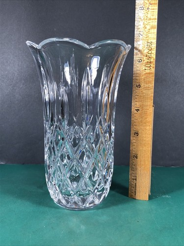 Gorham | Full Lead King Edward Flared 6.5" Crystal Vase | C453 | West Germany - Picture 7 of 7