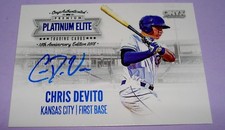 2018 Onyx Platinum Elite PE-CD BLUE INK Chris Devito Signed Autograph Auto
