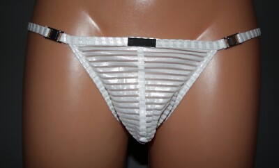 MANSTORE M2375 Stripper Thong Silver XL