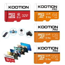 Kootion Micro SD Card Memory 32GB 64GB 128GB 256GB Lot Extreme Ultra Class 10