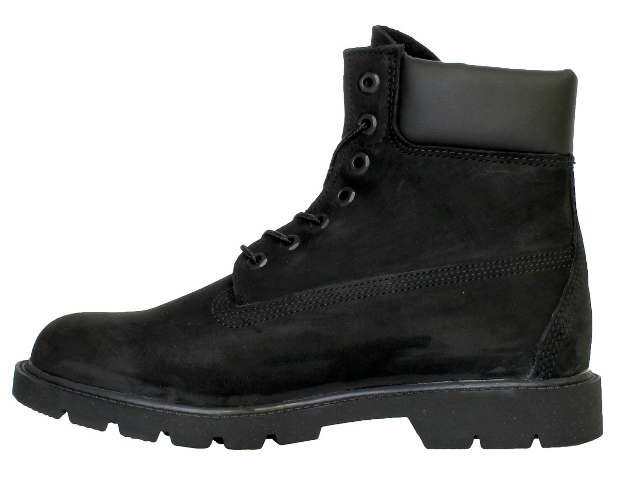 Timberland 6-Inch Basic W/Padded Collar Waterproof Black Men's