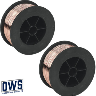 2 x Weichstahl Mig Schweißdraht 0,6 mm x 0,7 kg
