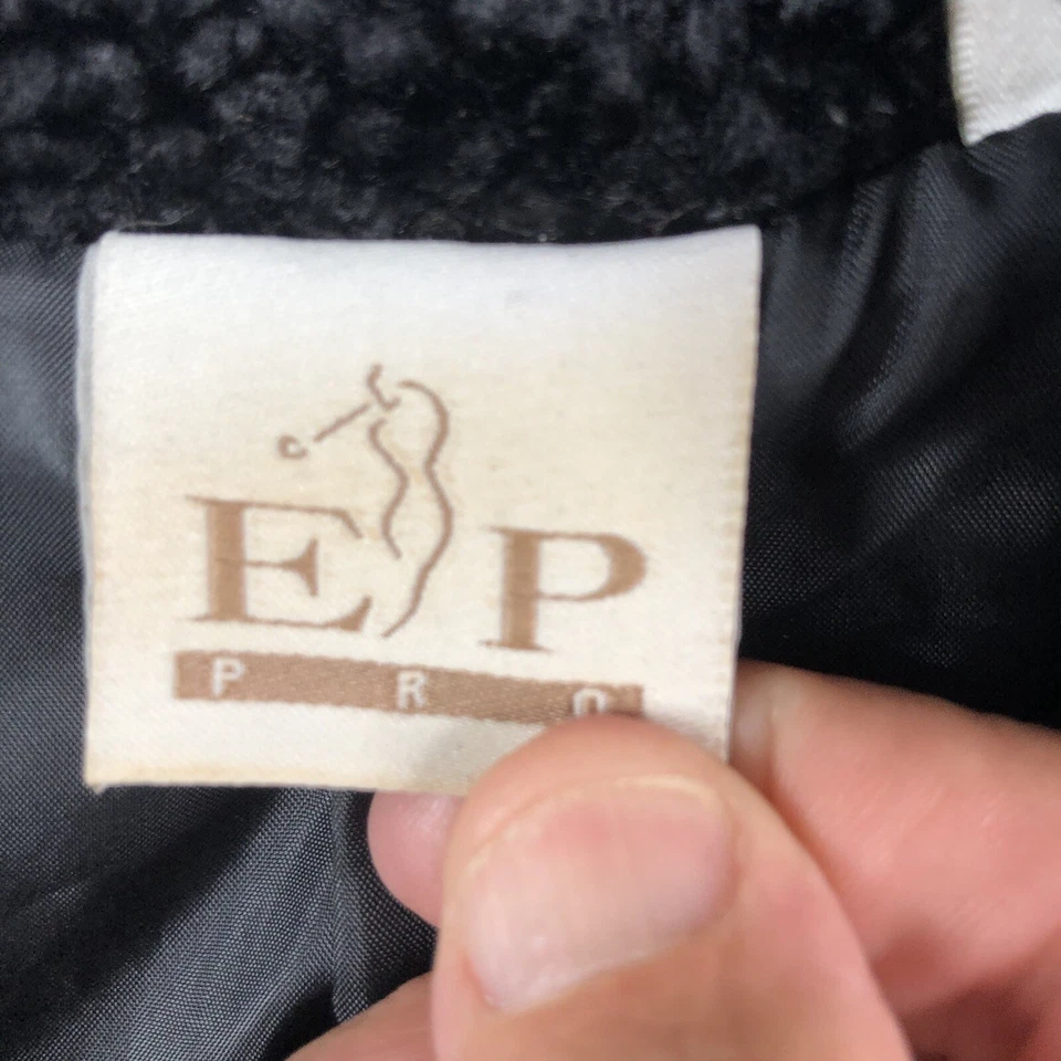 Chaleco EP Pro Mujer Pequeño Negro Tejido Boucle Golf Atlético Golf Bolsillos Foto 4 de 4