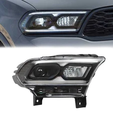 For 2021-2023 Dodge Durango Full LED Headlight Right Passenger Side Lamp Black