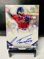 2023 Bowman Sterling AMBIORIS TAVAREZ Prospect Mini Diamond  Auto /99 BRAVES