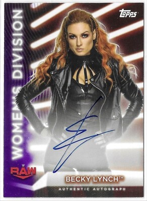 2021 Topps WWE Women's Division Becky Lynch Autograph Card /99 | eBay