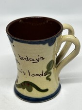 Vintage Aller Vale Torquay Pottery Two Handled Waisted Cup Scandy Tadpoles.