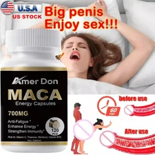 Organic Maca Root 120 Capsules 700 MG per serving Peruvian Pills Highest Potency