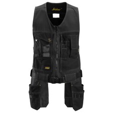 Snickers 4254 Toolvest Canvas Ergonomic Adjustable Belt Straps Black