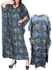 Eaonplus Ladies Animal Print Women Long Dress Plus Size