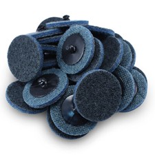50 Pack - 2" Roloc Surface Conditioning Discs Fine - Blue Quick Change Prep Pads