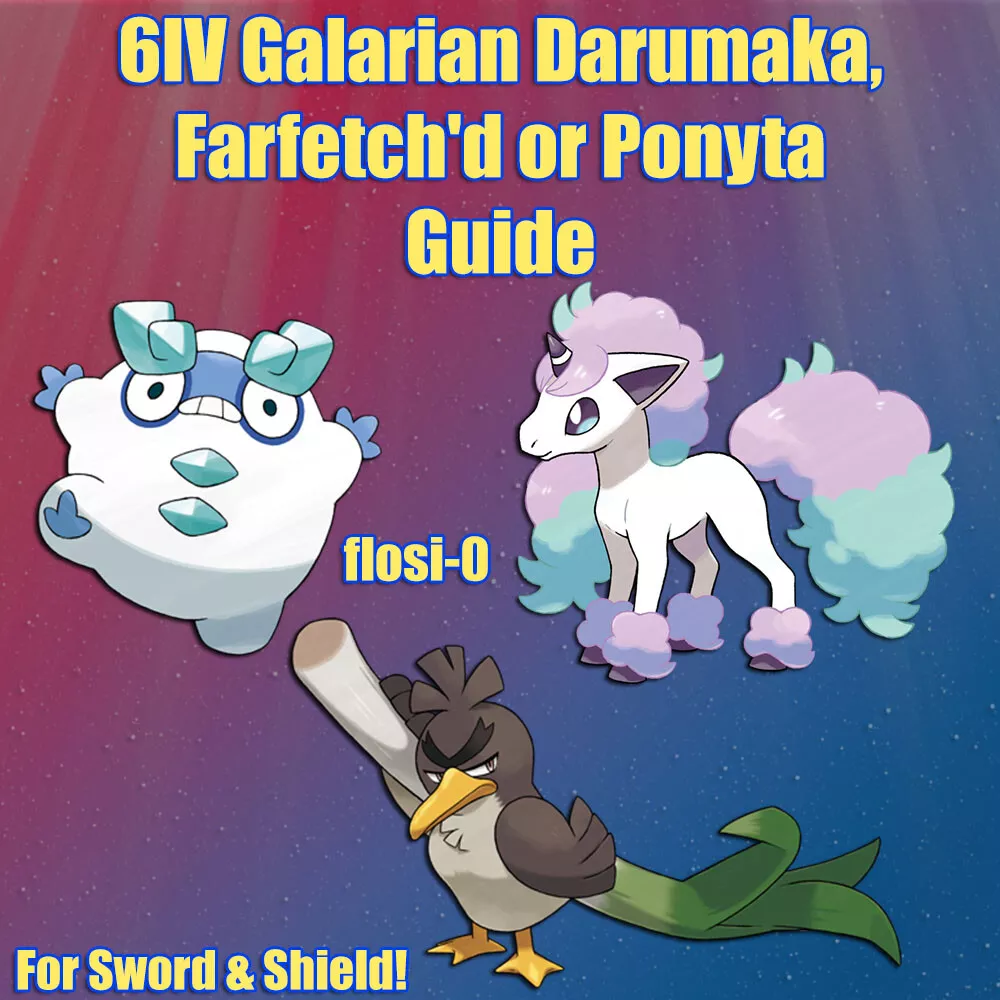 Ultra SHINY 6IV FARFETCH'D Galar / Pokemon Sword and 