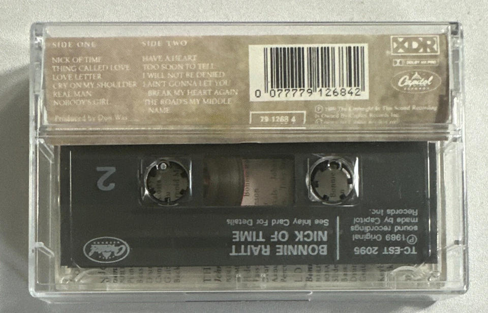Bonnie Raitt ~ Nick of Time ~ 1989 Cassette Tape Rock EX / EX Condition - Изображение 3 из 4