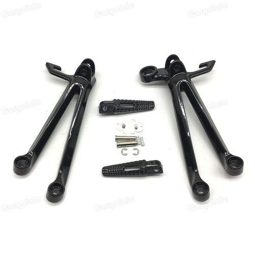 Brand new Black Rear Foot Pegs Bracket For Suzuki GSXR1000 2005-2006 K5 - Picture 2 of 6