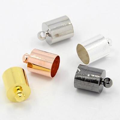  15/30 KORDELENDKAPPEN BÜGELSPITZEN 12mm x 8mm LOCH 7mm FARBE WÄHLBAR (AM14)