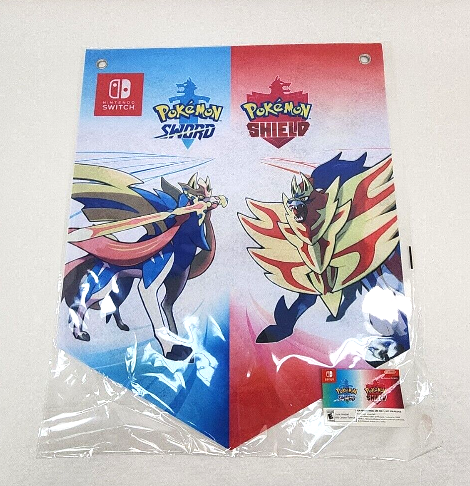 New Pokemon Sword And Shield Galar Region Map Banner Poster 18 x