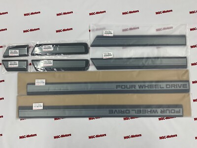 Toyota Land Cruiser FZJ80 93-97 OEM Genuine Door Mouldings Four Wheel Drive 4WD