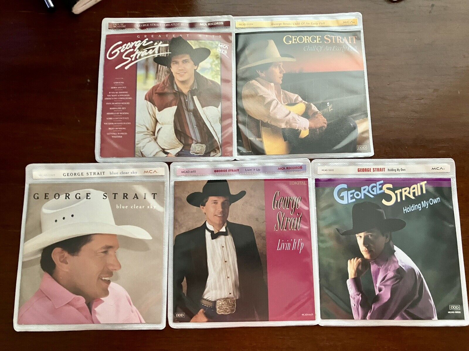 George Strait - Lot 2 of 5 CDs - Like New Mint , see pics , no cases