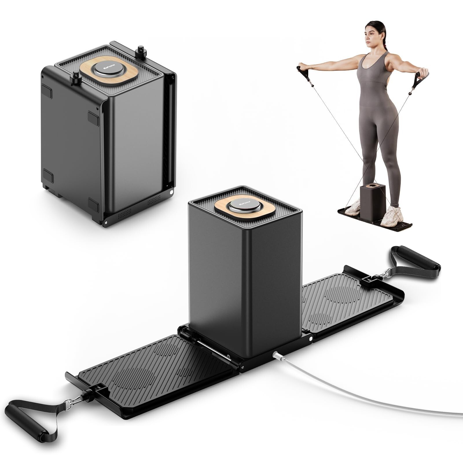 SR3 Smart Home Gym Equipment All in One Compact Foldable Max 130lbs Resistance